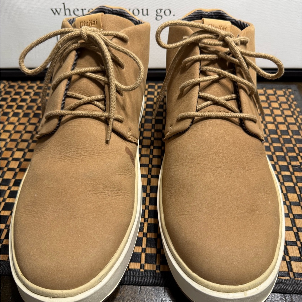 OluKai Men's Brown Chukka BootsBox 13